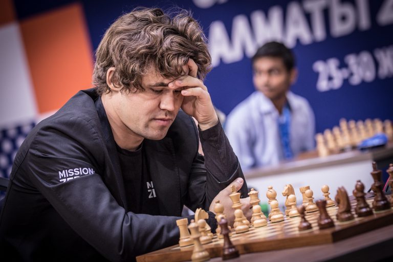 Magnus Carlsen ganó el último Mundial de rápidas. Foto: Anna Shtourman