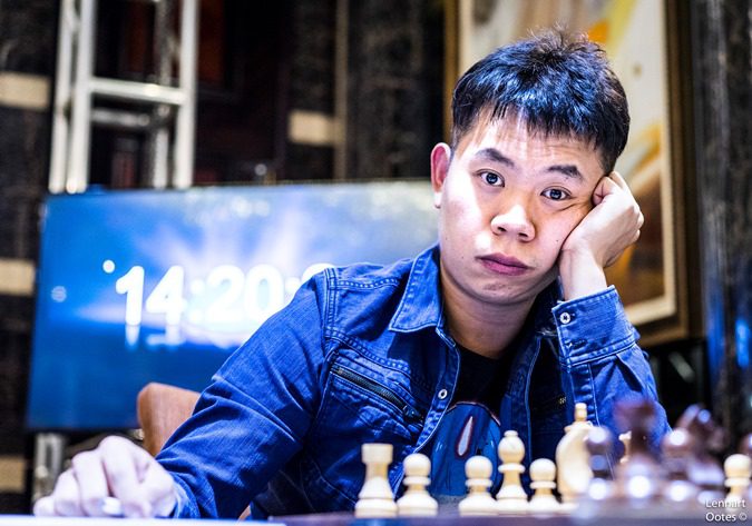 Wang Hao dejó el ajedrez hace un par de años por problemas de salud. Foto: Lennart Ootes. 