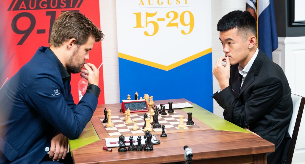 Magnus Carlsen y Ding Liren volverán a verse las caras en el supertorneo Freestyle Chess. Foto: Lennart Ootes / Club de San Luis