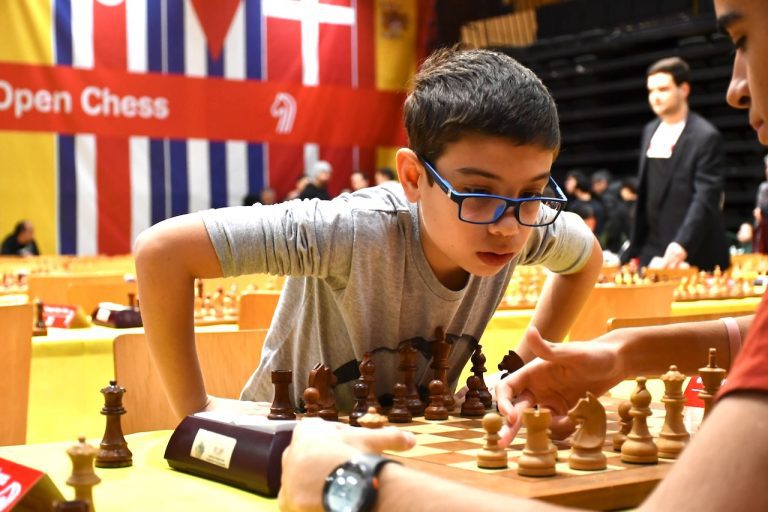 Faustino Oro, en el Campeonato Iberoamericano de Rápidas. Foto: FMB / Damas y Reyes