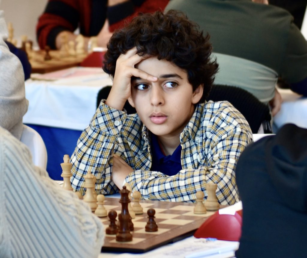Tyhran Ambartsumian, joven ajedrecista armenio, en el Festival Internacional Grand Hotel Bali. Foto: FMB