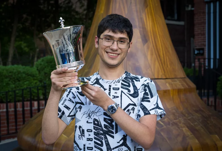 Alireza Firouzja, en San Luis, fotografiado por Lennart Ootes