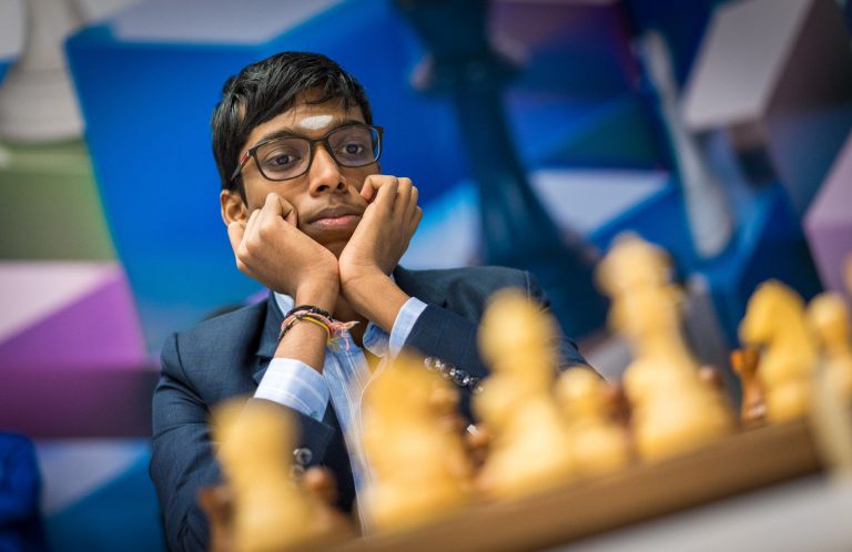 Praggnanandhaa, en el Tata Steel de Wijk aan Zee. Foto: Lennart Ootes