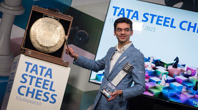 Anish Giri, campeón del Tata Steel en 2023. Foto: Lennart Ootes