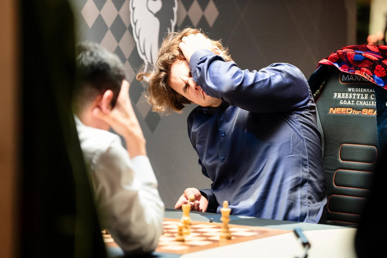 Magnus Carlsen, en el Freestyle Chess, fotografiado por Maria Emelianova