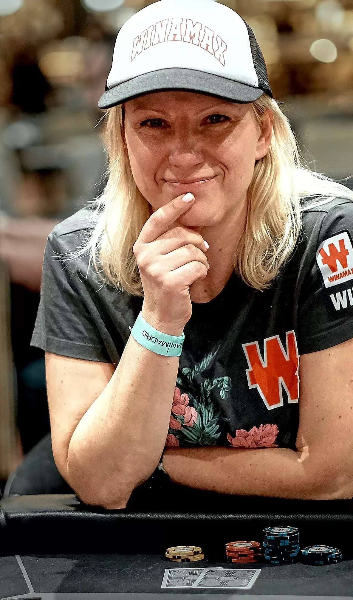 Olga Alexandrova, en el Winamax Poker Tour, en Torrelodones
