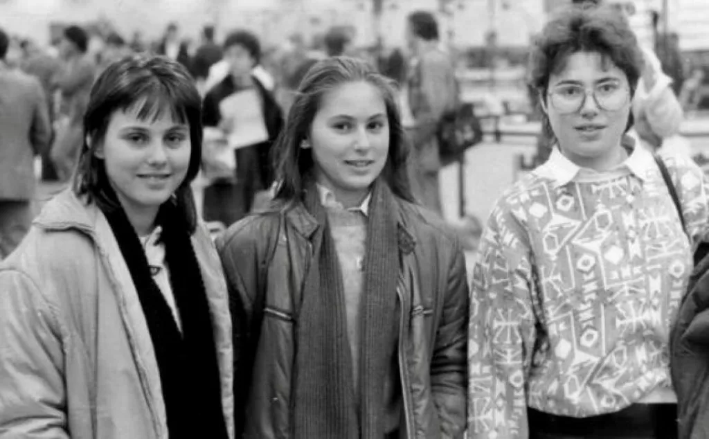 Sofia, Judit y Susan Polgar (derecha) en la Olimpiada de Tesalónica