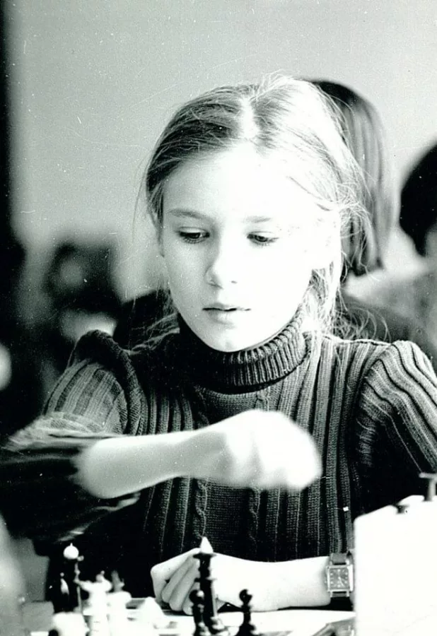 Tania Grabuzova, en sus comienzos como jugadora
