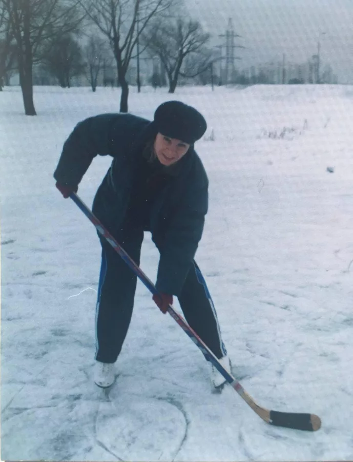 El hockey es otro de los deportes que ha practicado Tania Grabuzova