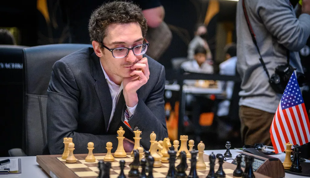 Fabiano Caruana, en la primera ronda del candidatos. Foto: Michal Walusza / FIDE