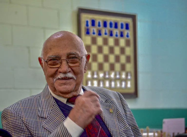 Manolo Guerra, cuando tenía 90 años. Foto: FMB / Damas y Reyes