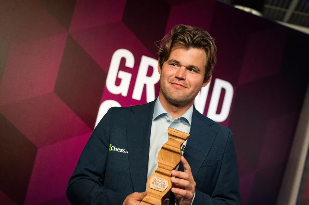 Magnus Carlsen, vencedor en Polonia. Foto: Lennart Ootes / Grand Chess Tour