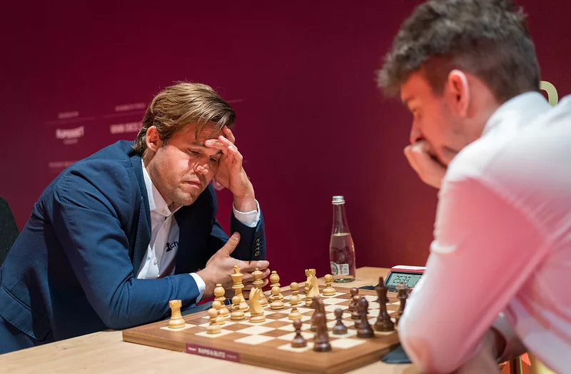 Carlsen-Shevchenko. Foto: Lennart Ootes