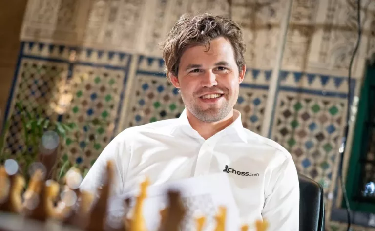 Magnus Carlsen, vencedor de la nueva modalidad de ajedrez Casablanca. Foto: Lennart Ootes / FIDE