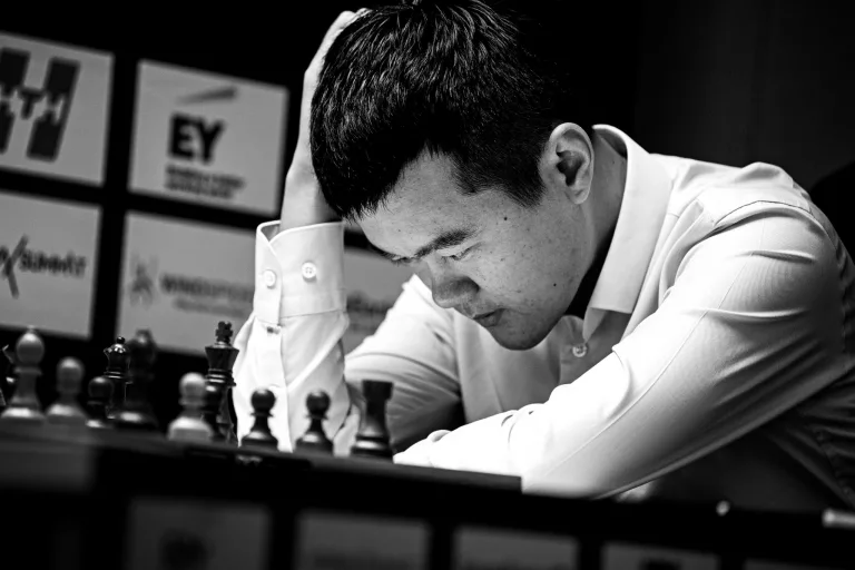 Ding Liren, en el Norway Chess. Foto: Stev Bonhage