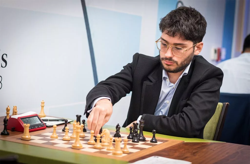 Alireza Firouzja, merecido líder en la Copa Sinquefield. Foto: Lennart Ootes