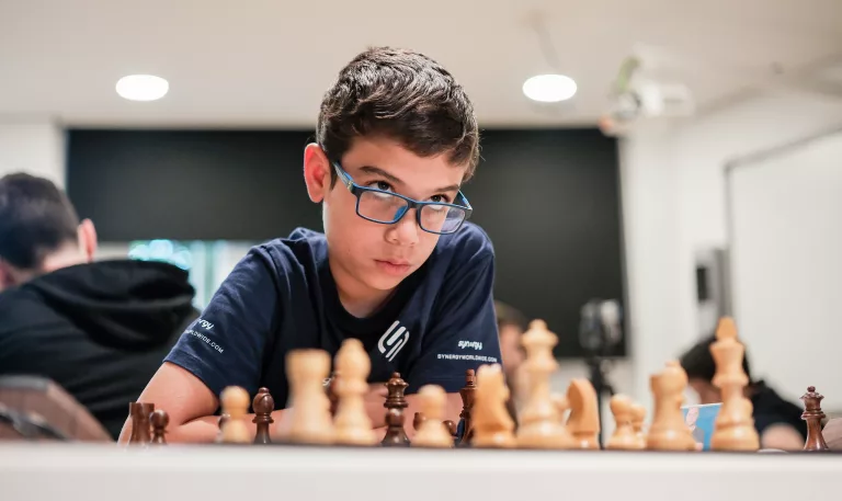 Faustino Oro, en el Madrid Chess Festival. Foto: FMB / Damas y Reyes