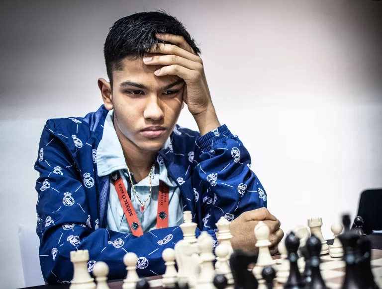 Shreyas Royal, el año pasado, en el Mundial juvenil celebrado en México. Foto: FIDE