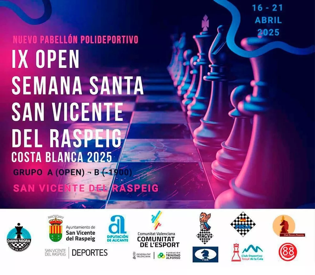 Cartel del IX Open de Semana Santa San Vicente del Raspeig