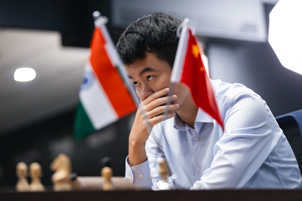 Ding Liren, el día que perdió el Mundial de Ajedrez. Foto: Eng Chin An / FIDE