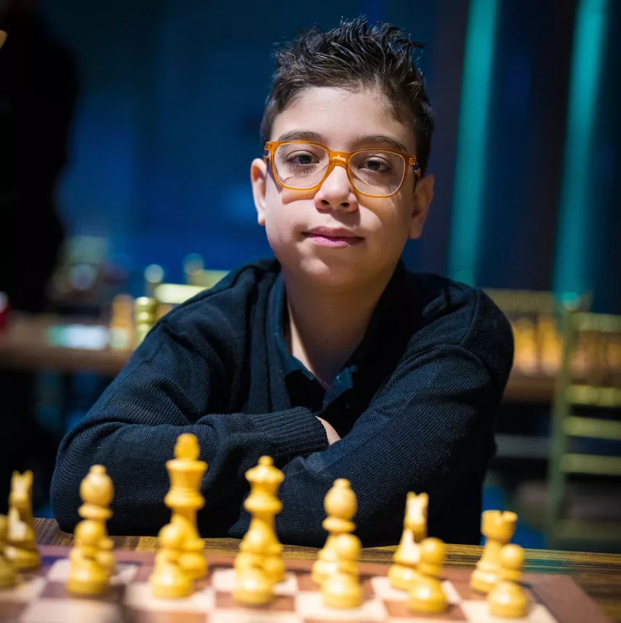 Faustino Oro, en el Mundial de Rápidas. Foto. Lennart Ootes / FIDE