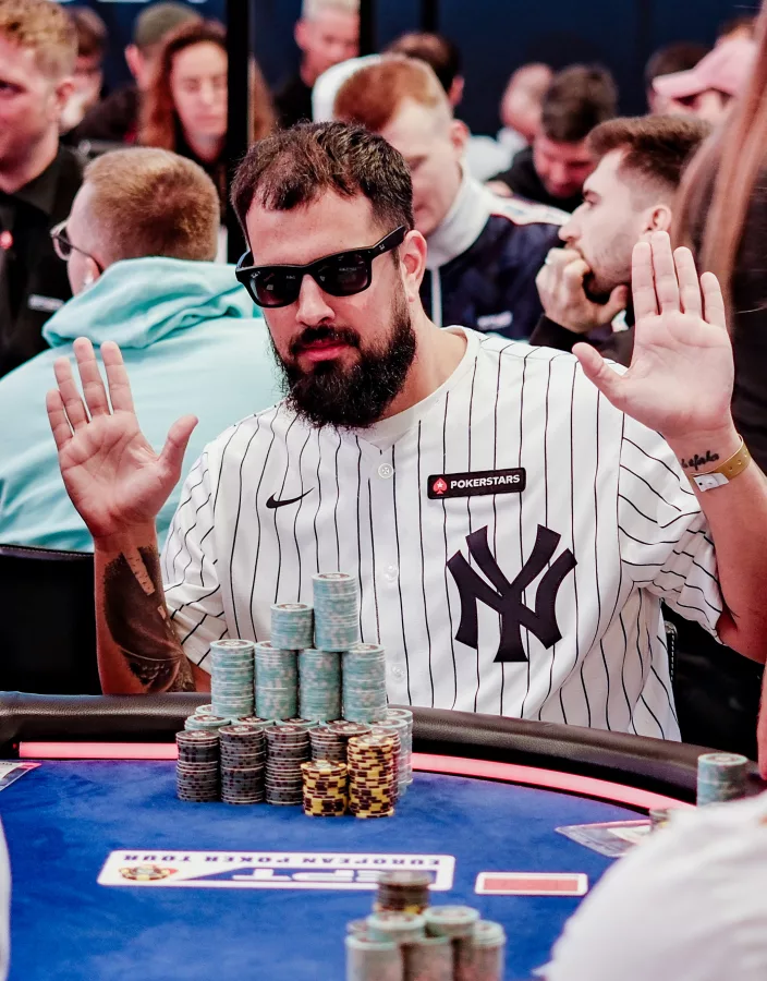 Alejandro Andrés Lococo, Papo, en el EPT de Barcelona. Foto: FMB / Damas y Reyes