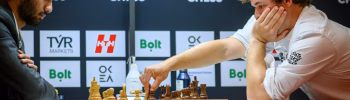 Gukesh y Carlsen protagonizaron un duelo épico en el Norway Chess. Foto: Michal Walusza
