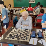 José Ángel López de Turiso, en uno de los torneos de Quads, en los que participan ajedrecistas de todas las edades, desde niños a veteranos. Foto: International Chess Academy