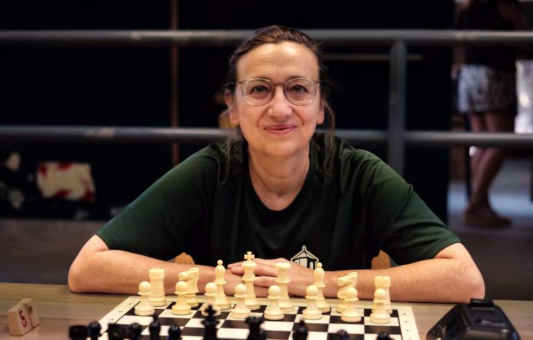 Yolanda Saiz, presidenta del Club de Ajedrez Torrelodones. Foto: FMB / Damas y Reyes