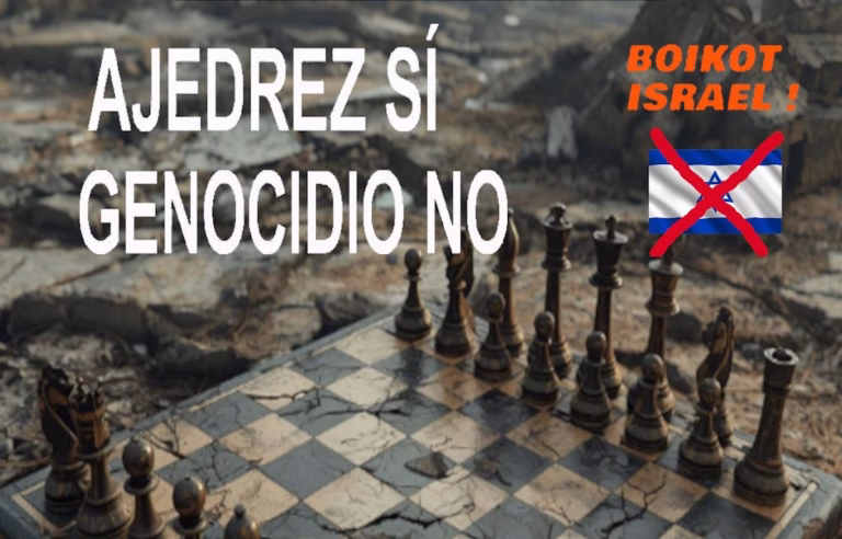 cartel protesta israel