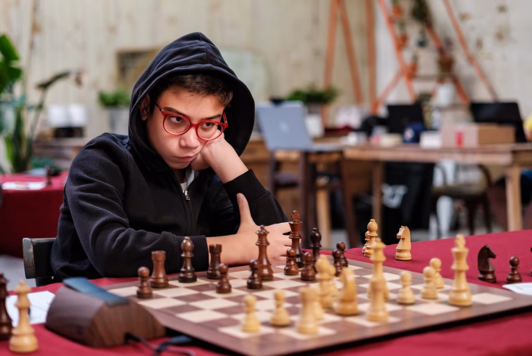 Faustino Oro, en el torneo Insud Pharma-Nave Bellver, más conocido como Leyendas y Prodigios. foto: FMB / Damas y Reyes