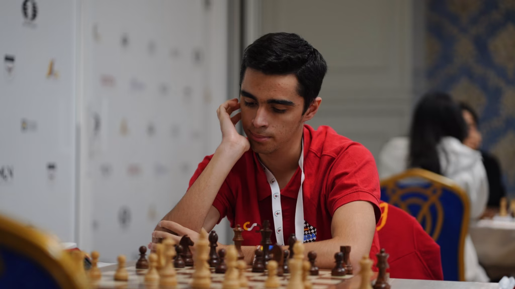 Diego Macías, en el Mundial sub 18 de Albania. Foto: FIDE