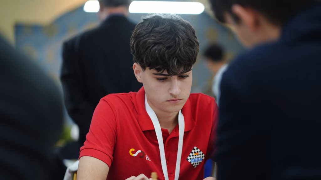 El MI Diego Bergara, en el Mundial juvenil 18 de Durres (Albania). Foto: FIDE