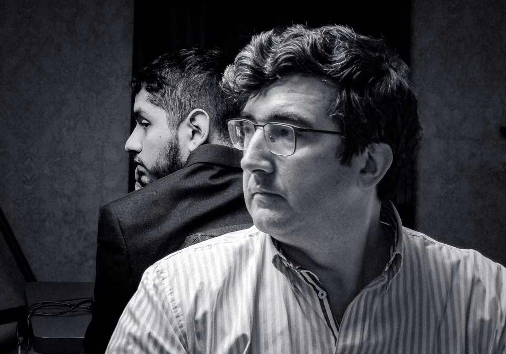 Kramnik: «No tengo ninguna culpa. Nunca acusé a Naroditsky» kramnik martinez madrid Vladimir Kramnik, en su duelo contra José Martínez en Madrid. Foto: FMB / Damas y Reyes