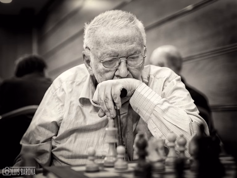 Mihai Șuba, en el Campeonato de España de Veteranos. Foto: Luis Barona