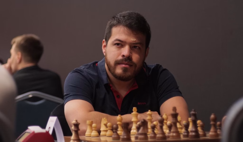 Eduardo Iturriaga, en el Europeo de Rápidas de Kosovo. Foto: European Chess Union (ECU)