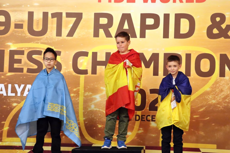 Marc Barceló, campeón del mundo de ajedrez relámpago. Foto: Federación Turca de Ajedrez