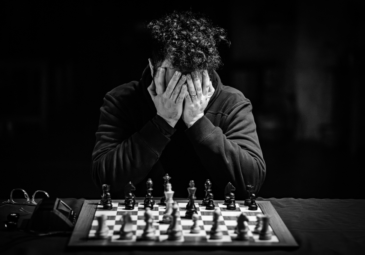 GothamChess (Levy Rozman) se lamenta después de una victoria. Foto: FMB / Damas y Reyes