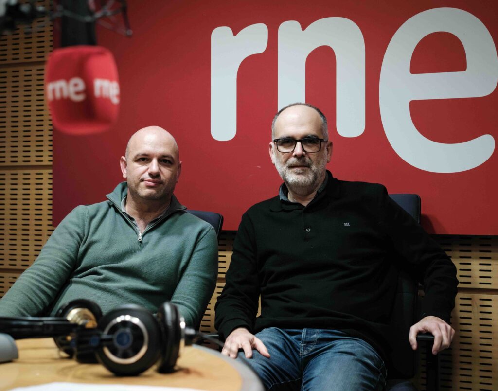 Una prueba de mi paso por 'Jaquelandia', al lado de David Llada. 