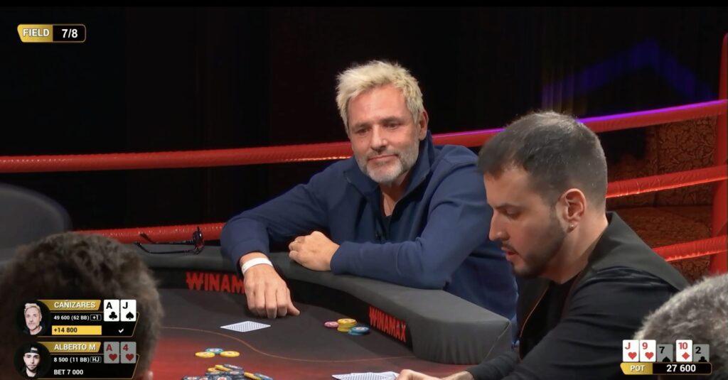 Santi Calizares, en un momento de 'La Timba' de Winamax