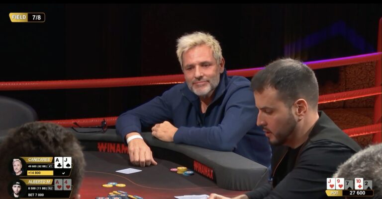 Santi Calizares, en un momento de 'La Timba' de Winamax