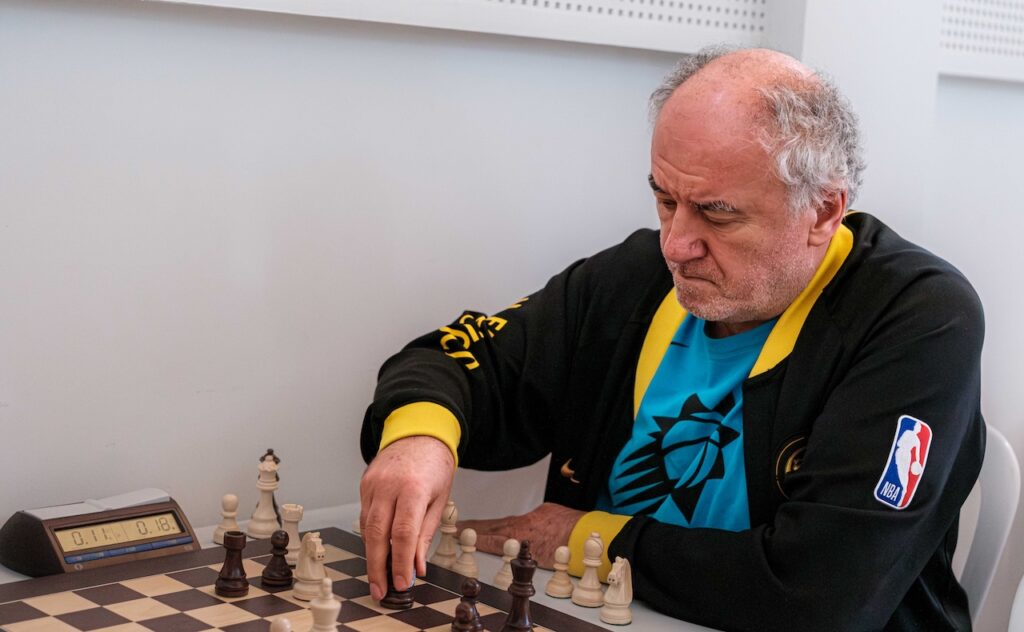 Aleksa Strikovic, ganador del torneo Chess and Cheese de Arzúa. Foto: FMB / Damas y Reyes