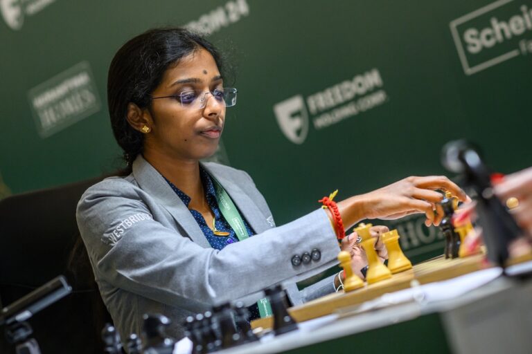 Vaishali Rameshbabu, ganadora del torneo de Candidatos. Foto: Michal Walusza / FIDE