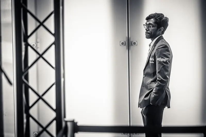 Pragg, el único jugador capaz meterle un 2-0 a Magnus Carlsen en ajedrez clásico. Foto: Michal Walusza / Norway Chess