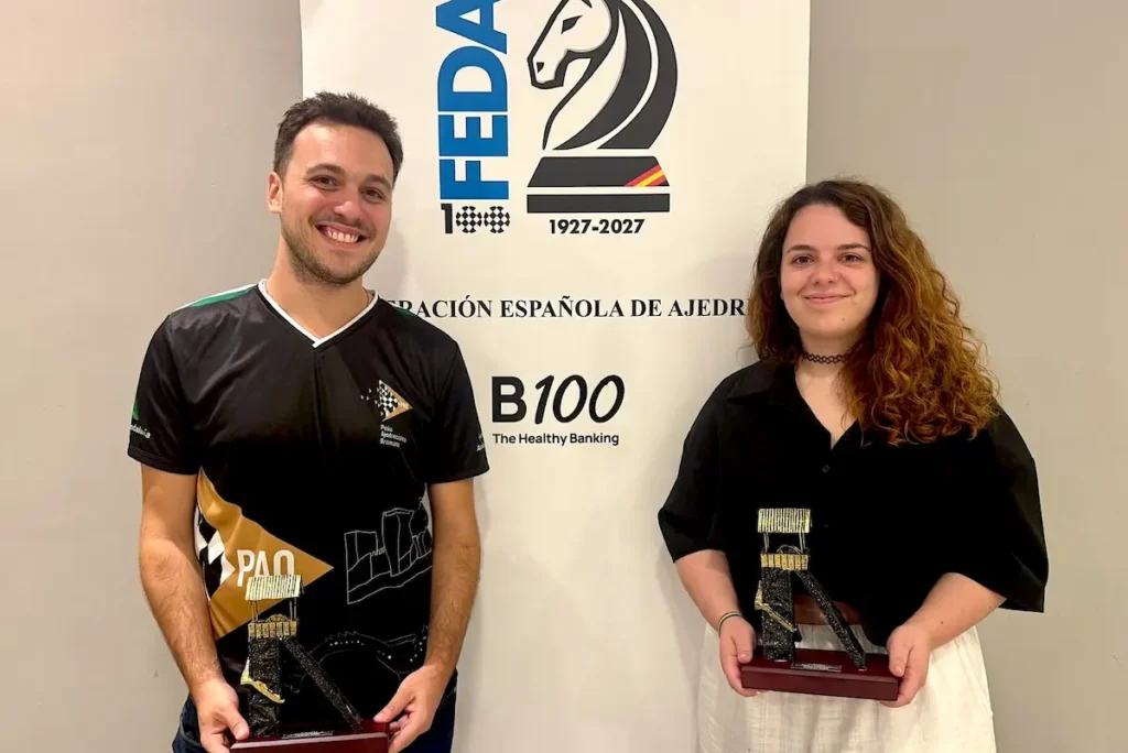 Alan Pichot y Marta García, campeones de España en 2026. Foto: FEDA