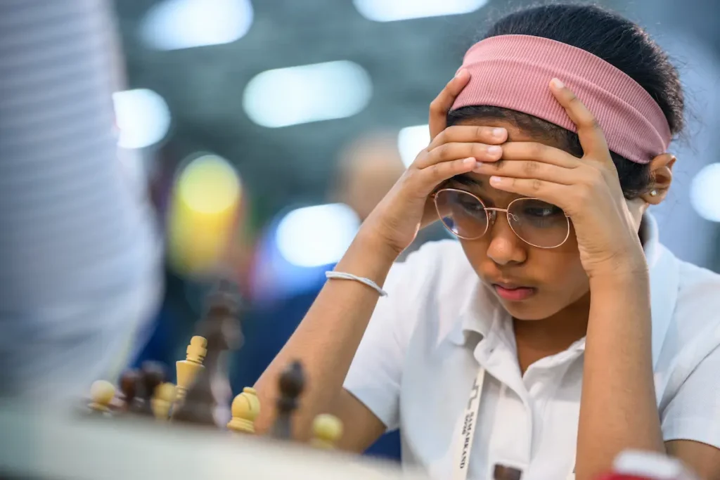 Bodhana Sivanandan, en la Olimpiada de Samarcanda. Foto: Michal Walusza / FIDE