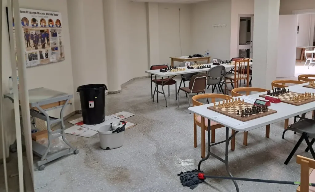 Imagen del club Silla, afectado por inundaciones