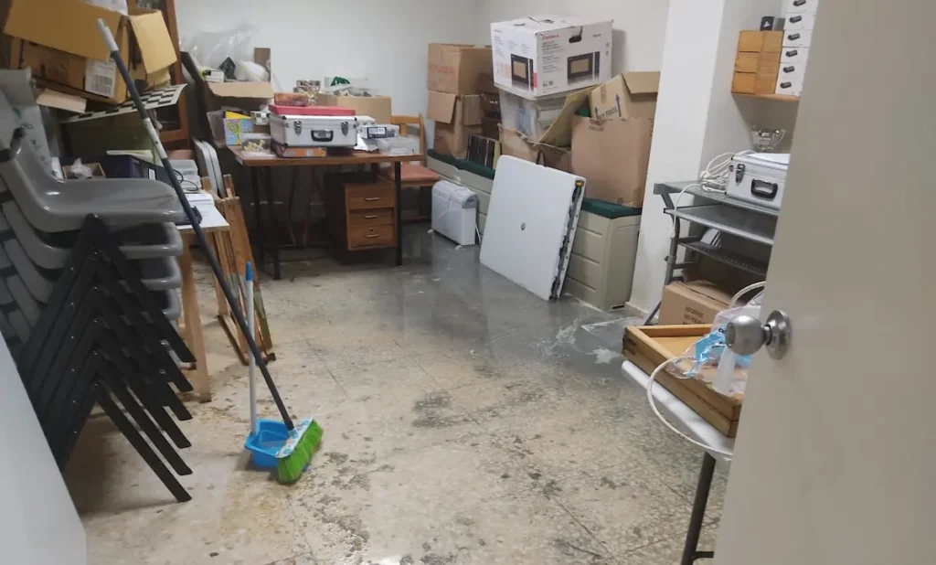 Imagen del club Silla, afectado por inundaciones