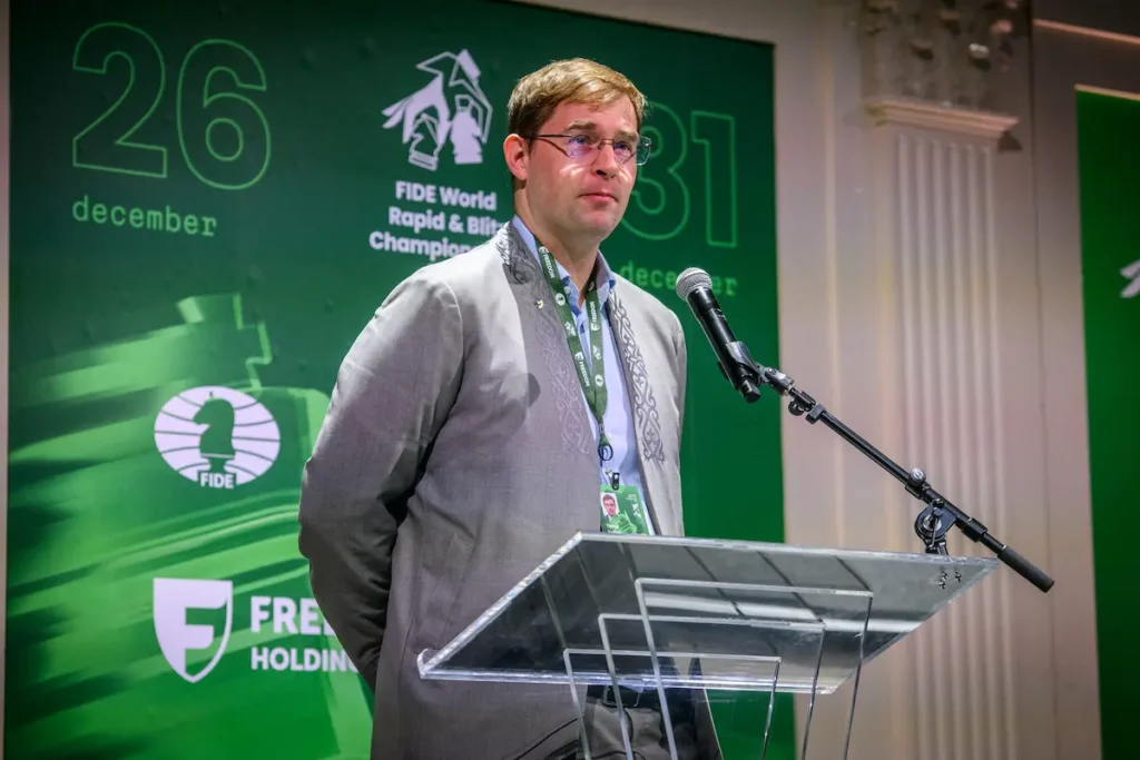 Timur Turlov. Foto: Michal Walusza / FIDE