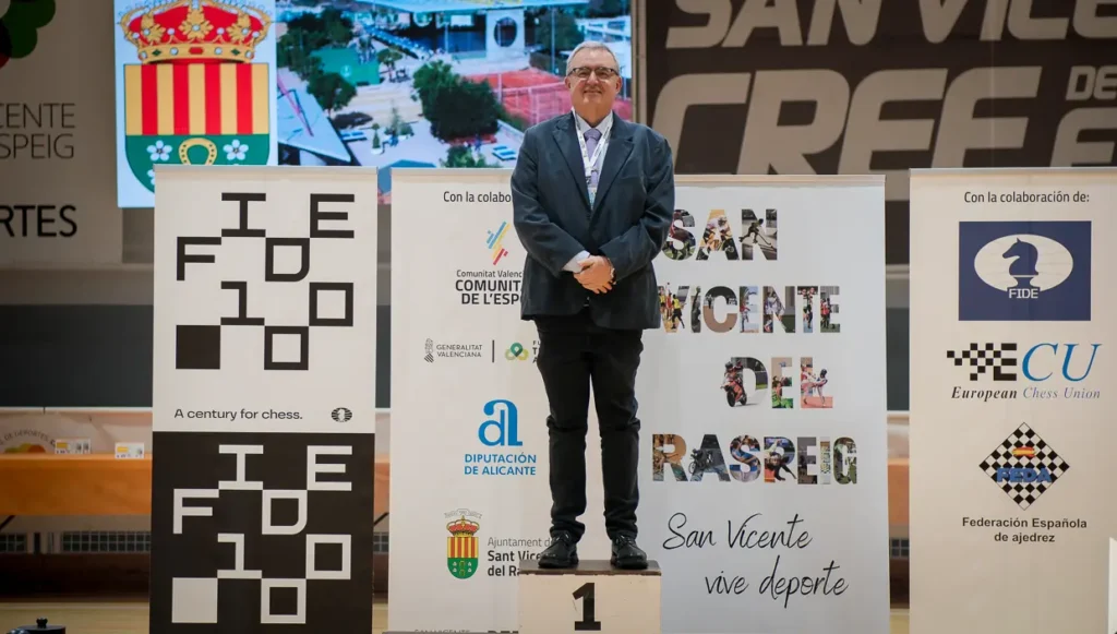 Luis Barona, primer experto español en juego limpio y organizador asociado de la FIDE. @ FMB / Damas y Reyes